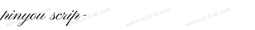 pinyou scrip字体转换